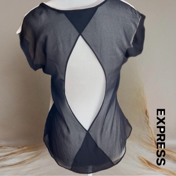 Express Graphic Print Women's Top - Cream w/ 🌸 embroidery - Picture 7 of 11